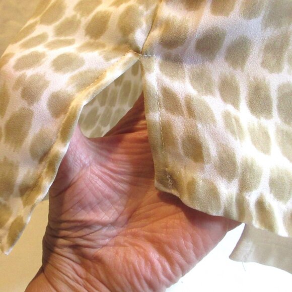 NWT~MICHAEL KORS~ SIZE 10~FRONT GOLD ZIPPER AND DRAWSTING, LINED, SIDE SLI - Picture 6 of 9